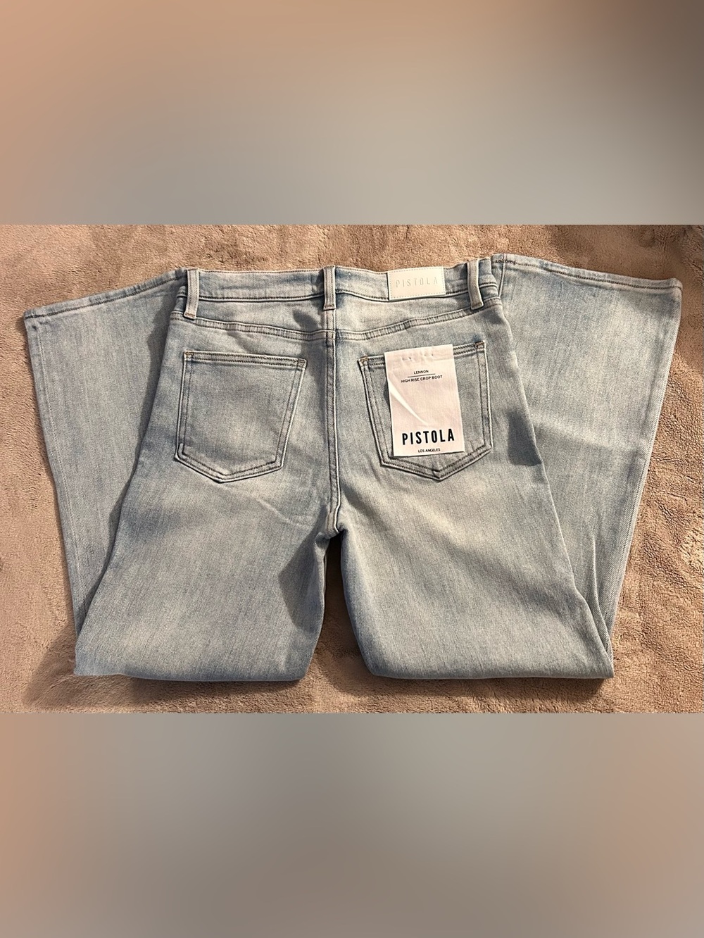 Pistola Lennon High-Rise Cropped Boot Jeans Topanga Vintage - Picture 5 of 11